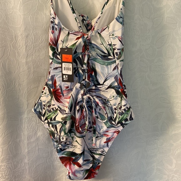 Lace Up One Piece Bathing Suit - Picture 4 of 6